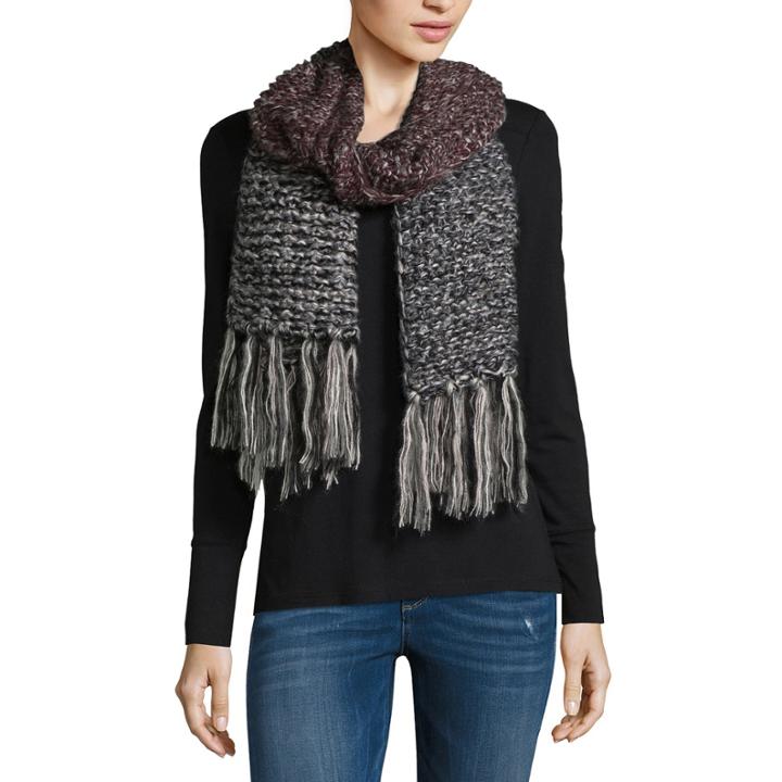 Mixit Oblong Fringe Cold Weather Scarf