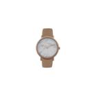 Geneva Platinum Marble Dial Womens Brown Strap Watch-10090
