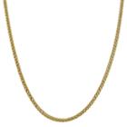 14k Gold Semisolid Wheat 18 Inch Chain Necklace