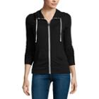 Flirtitude Long Sleeve Jersey Hoodie Juniors