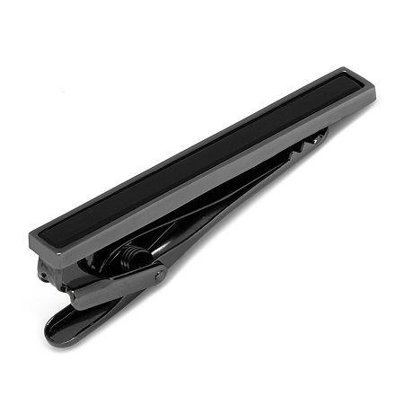Gunmetal Onyx Inlaid Tie Bar