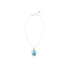 Silver Elements By Barse Womens Blue Turquoise Sterling Silver Pendant Necklace