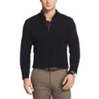 Van Heusen Cable Qtr Zip Sweater Long Sleeve Pullover Sweater