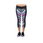 Pl Movement By Pink Lotus Tribal-print Athletic Capris