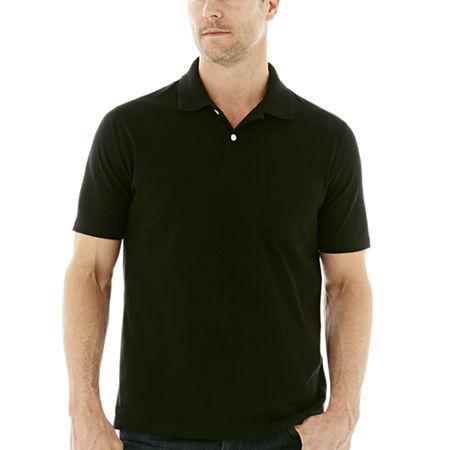 St. John's Bay Solid Jersey Polo