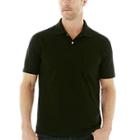 St. John's Bay Solid Jersey Polo