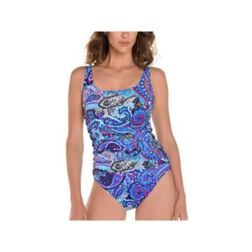 Trimshaper Trimshaper Paisley One Piece Swimsuit