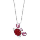 Crystal Sophistication&trade; Crystal And Sterling Silver Crab Pendant Necklace