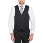 Verno Men's Dark Navy 100% Wool Classic-fit Single Breast 3-piece Suit