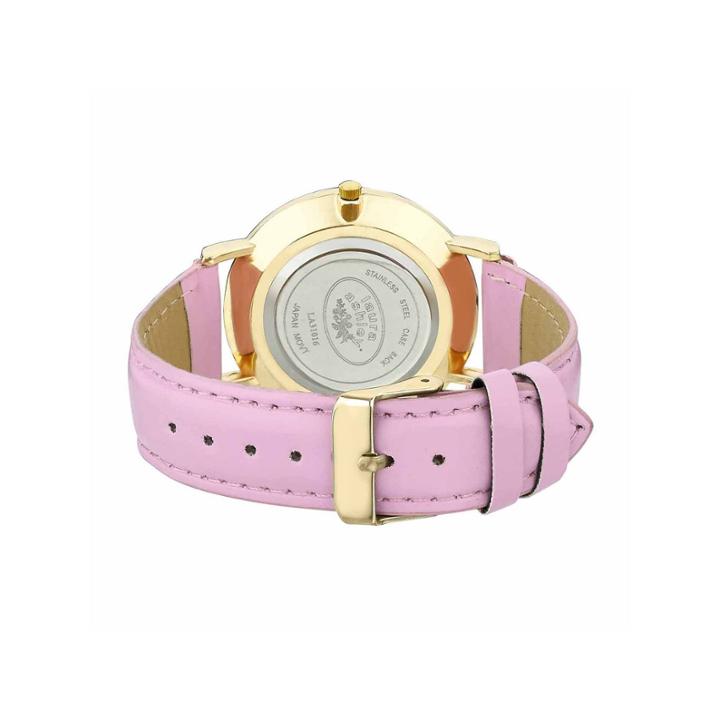 Laura Ashley Womens Pastel Pink Strap Watch-la31020pk
