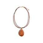 Artsmith By Barse Womens Greater Than 6 Ct. T.w. Orange Bronze Pendant Necklace