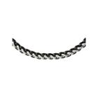 Mens Stainless Steel & Black Ip-plated Chain Necklace