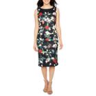 Ronni Nicole Sleeveless Floral Sheath Dress