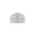 Diamond Blossom 3/4 Ct. T.w. Diamond 10k Two-tone Gold Ring