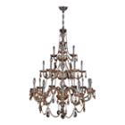 Provence Collection 21 Light 3-tier Chrome Finishand Crystal Chandelier