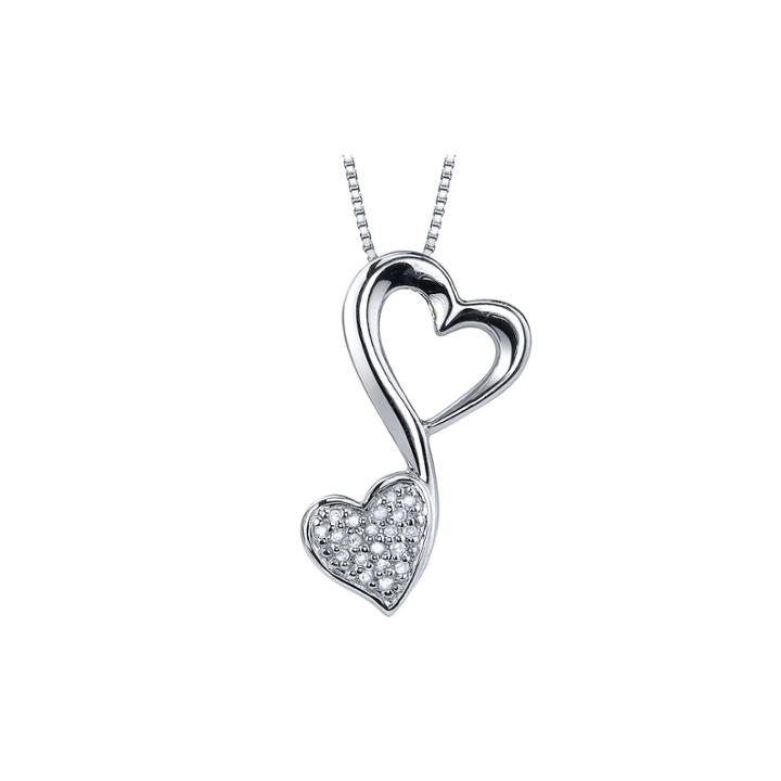 Love Grows™ 1/10 Ct. T.w. Diamond Pendant Heart Necklace