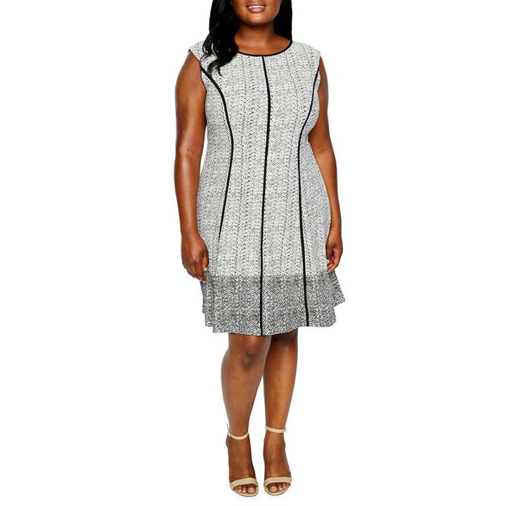 Studio 1 Sleeveless Fit & Flare Dress - Plus