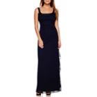 Scarlett Sleeveless Sequin-trim Rouched Formal Gown - Petite