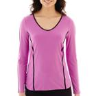 Worthington Long-sleeve Piped Top