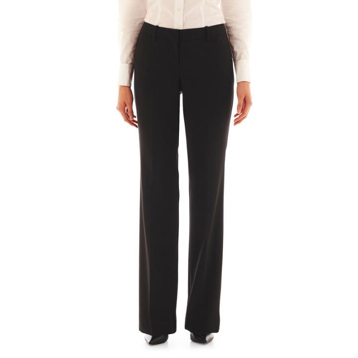 Worthington Modern Fit Slim Pants-misses Short