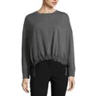Worthington Drawstring Waist Sweatshirt Top