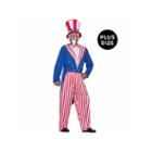 Uncle Sam Adult Plus Costume - Plus Size