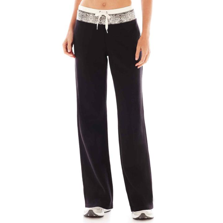 Made For Life&trade; Print-waistband French Terry Pants