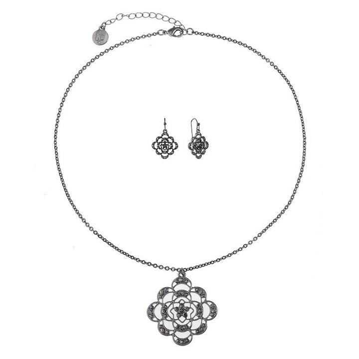 Liz Claiborne Womens 2-pack Gray Jewelry Set