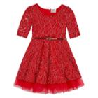 Knit Works Elbow Sleeve A-line Dress - Preschool