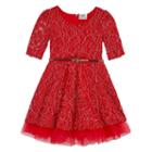 Knit Works Elbow Sleeve A-line Dress - Preschool