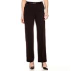 Liz Claiborne Lyndsey Belted Straight-leg Trouser Pants - Petite