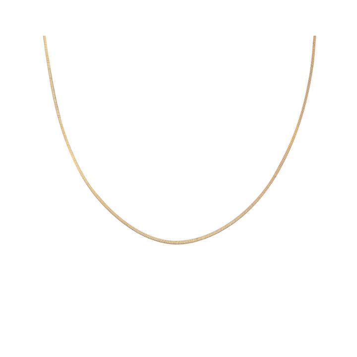 Gold Over Sterling Silver 24 Square Snake Chain