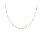 Gold Over Sterling Silver 24 Square Snake Chain
