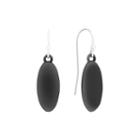 Liz Claiborne Hematite Oval Drop Earrings