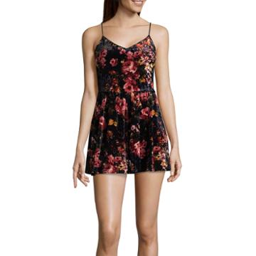 Derek Heart Sleeveless Romper-juniors