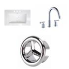 32-in. W 3h8-in. Ceramic Top Set In White Color -cupc Faucet Incl.