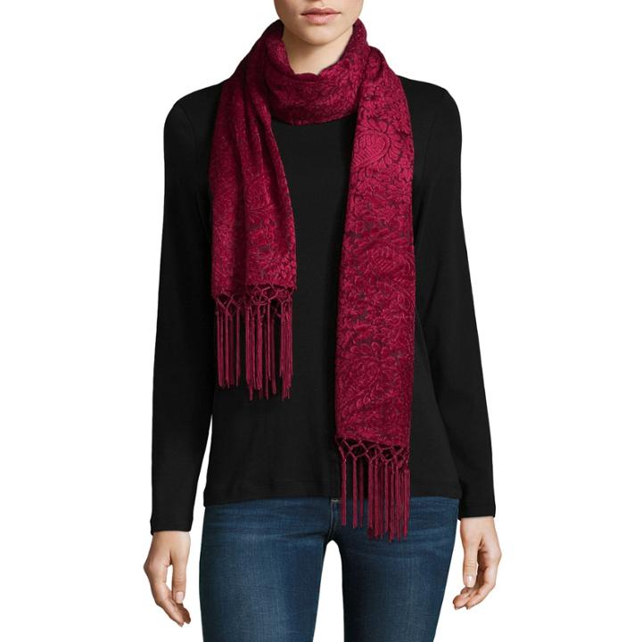 Mixit Paisley Fringe Oblong Scarf