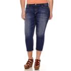 Arizona Low-rise Denim Cropped Pants - Plus