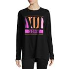 Flirtitude Long Sleeve Not Sorry Graphic T-shirt - Juniors