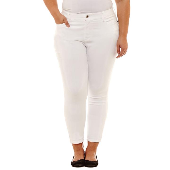 St. John's Bay Secretly Slender Skinny Ankle Jean - Plus