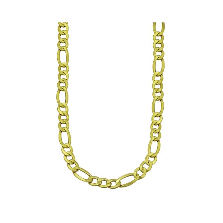 Limited Quantities! 10k Yellow Gold Solid Figaro 22 Chain Necklace