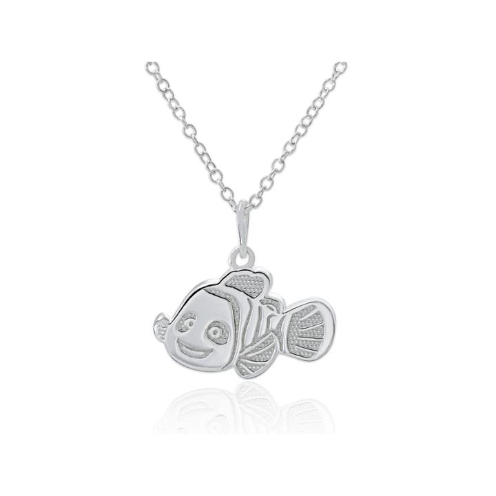 Disney Sterling Silver Dory Pendant Necklace