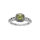 Shey Couture Genuine Peridot 14k Gold Over Sterling Silver Heart Cutout Ring