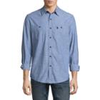 U.s. Polo Assn. Long Sleeve Slim Fit Chambray Button-front Shirt