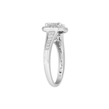 Womens 3/4 Ct. T.w. Genuine Multi-shape White Diamond 10k Gold Engagement Ring