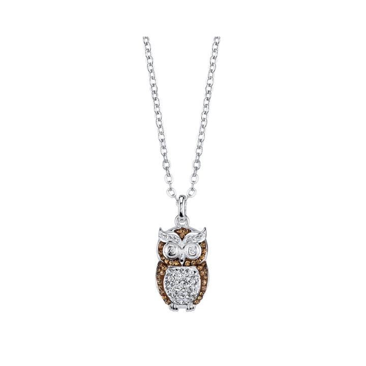 Crystal Sophistication&trade; Crystal Owl Necklace Pendant