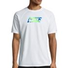 Nike Beam Short Sleeve Swim Tee 40+ Upf Protection