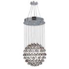 Saturn Collection 5 Light Chrome Finish And Clear Crystal Galaxy Chandelier