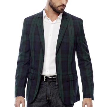Wd-ny Blackwatch Plaid Sport Coat - Slim Fit
