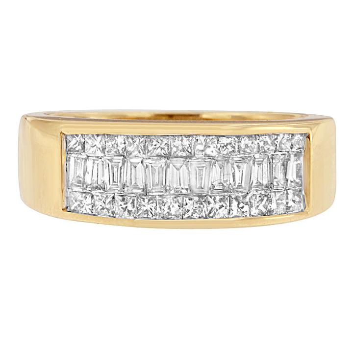 Womens 1 Ct. T.w. Diamond White 14k Gold Cocktail Ring